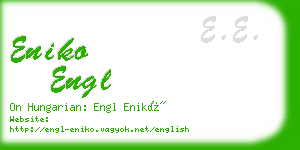 eniko engl business card